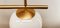 Brass Suspension with Glossy White Ball Glasses, Image 12