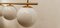 Brass Suspension with Glossy White Ball Glasses 9