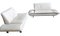 Tara Leather Cream White Rossini Sofa from Koinor, Set of 2, Image 5