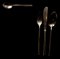 Bronze Cutlery by Sigvard Bernadotte for Scanline, 1950s, Set of 22 9