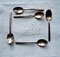 Bronze Cutlery by Sigvard Bernadotte for Scanline, 1950s, Set of 22, Image 5