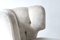 Scandinavian Grey Velvet Armchair, 1950s, Image 5