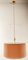 Pink Fabric Suspension Light with Silk Cord 4