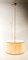 Fabric Suspension Light with Gold Silk Cord 1