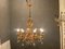 Italian Florentine Gold Gilded Murano Glass Chandelier, Image 7