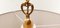 Fabric Suspension LIght with Gold Decorations and Golden Silk Cable, Image 4