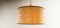 Fabric Suspension LIght with Gold Decorations and Golden Silk Cable, Image 6