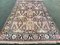 Tapis Vintage Boho Oriental en Soie Noire 6