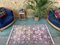 Tapis Vintage Boho Oriental en Soie Noire 3