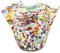 Vase Mouchoir Rialto Multicolore en Argent de Murano Glam 1