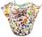 Vaso Handkerchief Rialto multicolore in argento di Murano Glam, Immagine 1