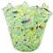 Silver Green Rialto Handkerchief Vase from Murano Glam 1