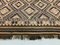 Grand Tapis Kilim Vintage en Laine Marron Noir 7