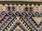 Großer afghanischer Vintage Kelim Teppich in Lila Braun Brauner Wolle 4
