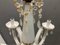 Lámpara de araña italiana de vidrio opalino blanco, Imagen 9
