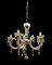 Italian White Opaline Glass Chandelier 4