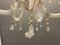 Italian White Opaline Glass Chandelier 10