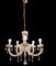 Italian White Opaline Glass Chandelier 8