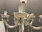 Italian White Opaline Glass Chandelier 7