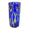 Blue Murano Vase Serenissima Gold from Murano Glam 1