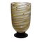 Tischlampe mit Morosini Elfenbeinfarbenen Wellen von Murano Glam 1