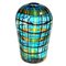 Blaue Tartan Murano Glasvase von Murano Glam 1