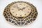 Mid-Century Modern Spider Web Wall Clock in Brass from Pallas, 1960s 3