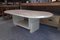 Table Basse Mid-Century en Travertin avec Rangement, Italie 1