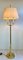 French Brass and Porcelain Bouillotte Floor Lamp 1