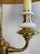 French Brass and Porcelain Bouillotte Floor Lamp 13