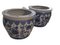 Chinese Jardiniere Porcelain with Crisantemos in Blue, 1920s, Set of 2, Image 4