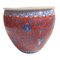 Vintage Chinese Blue and Red Flower Decoration Jardiniere, Image 1