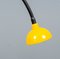 Lámpara de pie de acero amarillo, años 80, Imagen 12