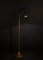 Lámpara de pie de acero amarillo, años 80, Imagen 9