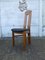 High Back Blond Oak Wooden Chairs, 1980s, Set of 6 4