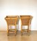 Austrian Straw and Bamboo Side Tables, 1970s, Set of 2 1
