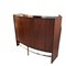 Mid-Century Danish Polished Teak, Oak, and Rosewood Bar Cabinet with Stools by Erik Buck for Dyrlund, Set of 3 3