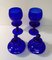 Grands Vases en Verre de Murano Bleu, 1960s, Set de 2 2