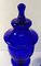 Grands Vases en Verre de Murano Bleu, 1960s, Set de 2 3