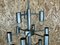 Large Chrome & Metal Chandelier Pendant Lamp 4