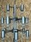 Large Chrome & Metal Chandelier Pendant Lamp 10