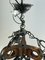 Brutalist Iron & Murano Glass Ceiling Lamp, 1960s 2