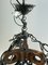 Brutalist Iron & Murano Glass Ceiling Lamp, 1960s, Image 2