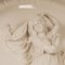 Antike italienische neoklassizistische Reliefplatte aus weißem Porzellan Capodimonte, 19. Jh 13