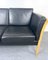 Danish Black Leather Sofa, 1980s, Image 6