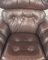 Brown Leather Lounge Chair, 1970s, Sweden, Image 6