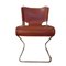 Moderne französische Mid-Century Stühle aus verchromtem Metall & braunem Leder von Pascal Mourgue für Mobelical, 2 . Set 2