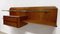Mid-Century Italian Teakwood Floating Wall Console by Gianni Moscatelli, 1960s, Set of 2 8