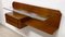 Mid-Century Italian Teakwood Floating Wall Console by Gianni Moscatelli, 1960s, Set of 2 5
