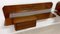Mid-Century Italian Teakwood Floating Wall Console by Gianni Moscatelli, 1960s, Set of 2 12